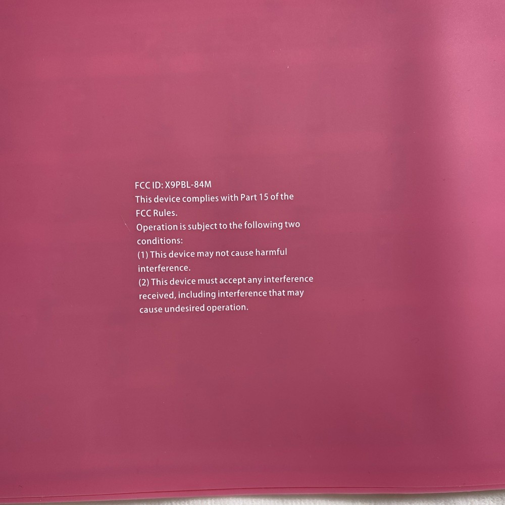 Brookstone Bluetooth Wireless Roll-Up Keyboard 789725 Pink