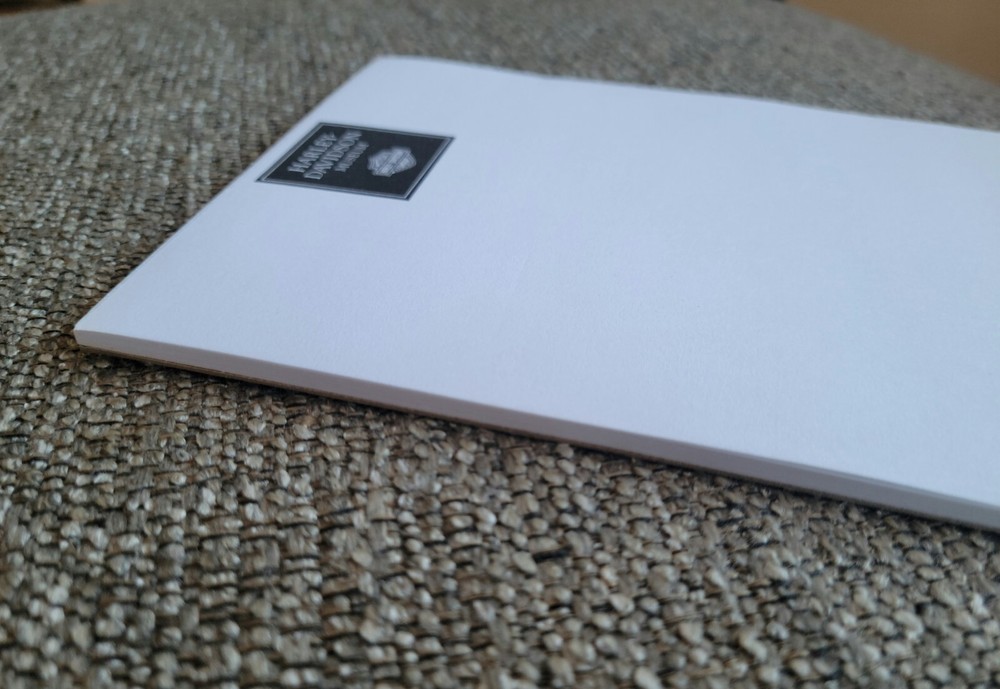 Harley Davidson Care Package (6 Patches, notepad, & gift box)