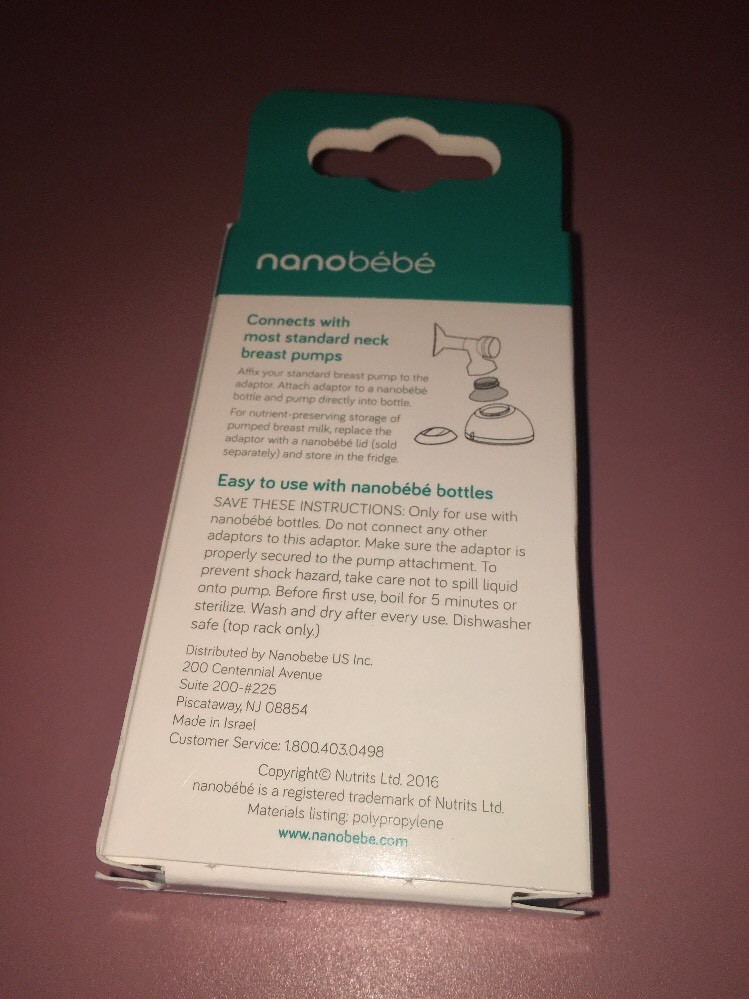 nanobebe breast pump adaptors 2 pack