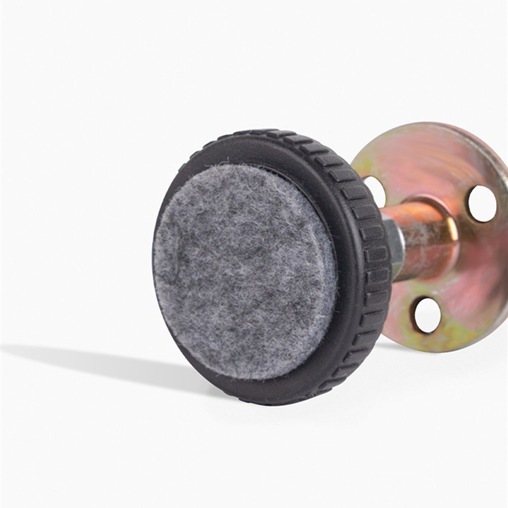 New 4Pcs Threaded Bed Frame Anti-Shake Tool Adjustable Headboard Stopper Black