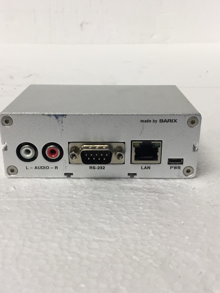 Barix Instreamer 2012.8076 IP Audio Encoder No AC Adapter, WORKING FREE SHIPPING