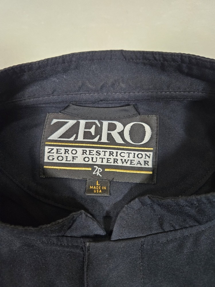 Zero Restriction Wind Shirt Men's Size Large Black Superlight Packable