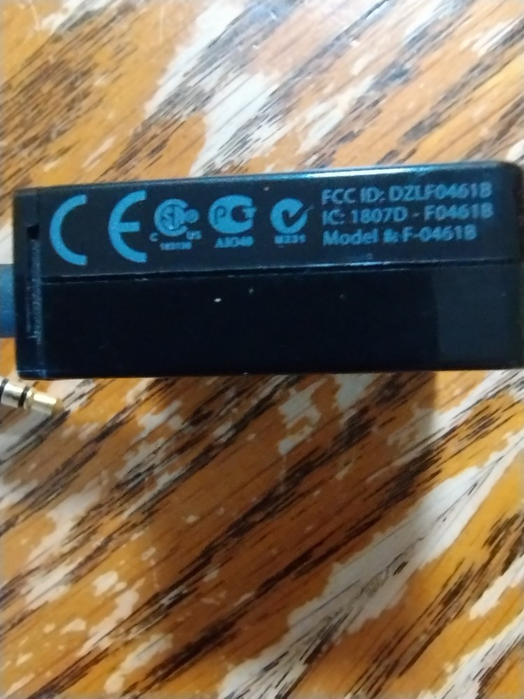 LOGITECH F-0461B WIRELESS HEADPHONE ADAPTER UNTESTED