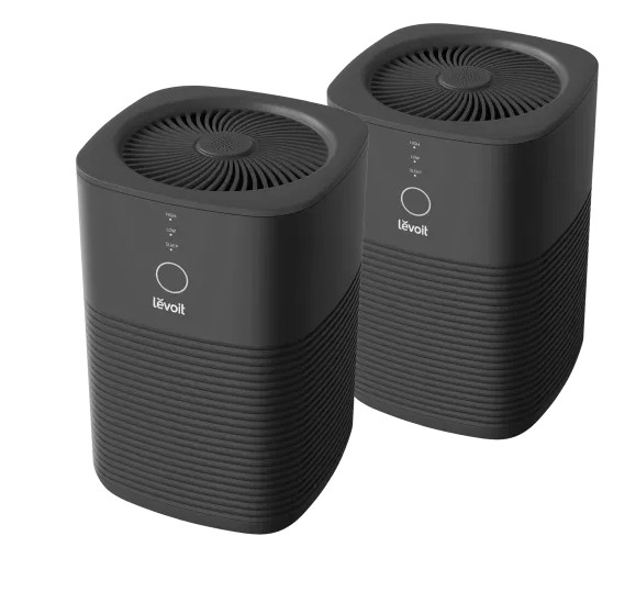 Levoit Desktop Air Purifier 2-Pack HEPA Filter Compact Quiet Home Office