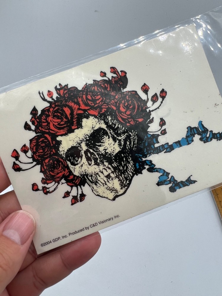 Vintage Grateful Dead Psychedelic Hippy Art Window Sticker Decal Bundle Lot 4pc.