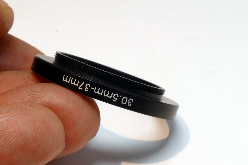 30.5mm to 37mm Step-Up ring Metal adapter double threaded lens