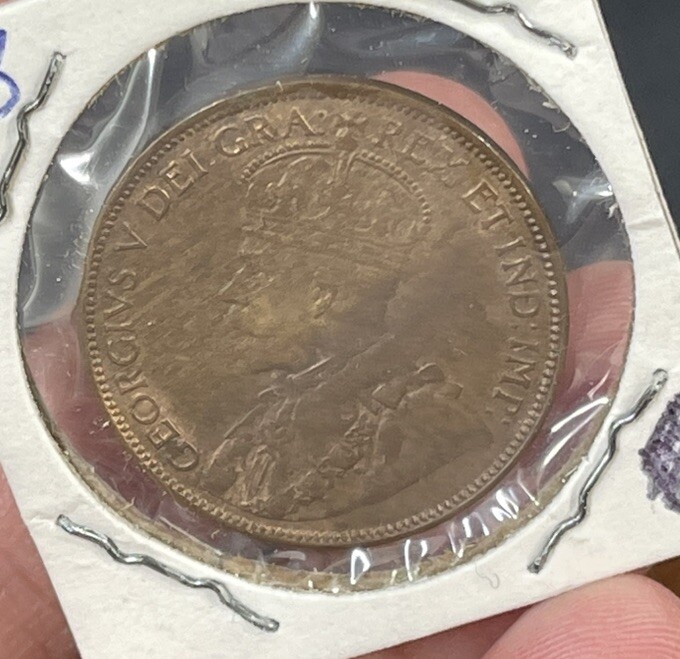 1913 Canada Large Cent Coin Excellent Condition High Value