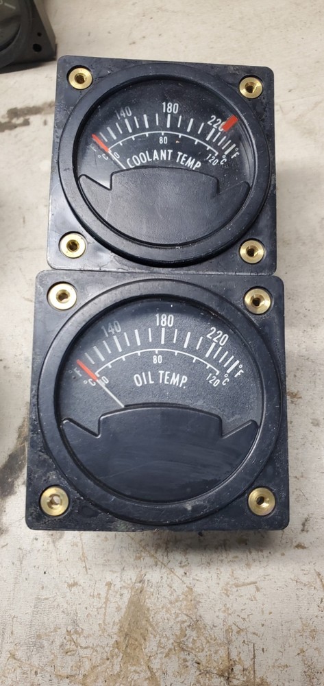 Westach engine coolant temperature and Oil temperature gauges