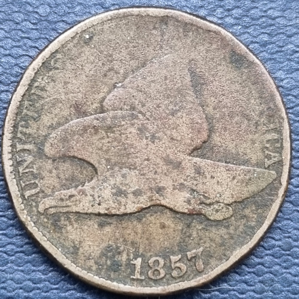 1857 Flying Eagle Cent 1c Circulated #78484