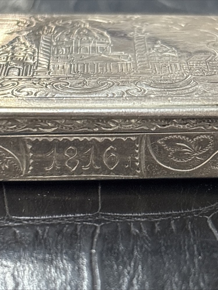 Antique Sterling Silver 1816 Snuff Box