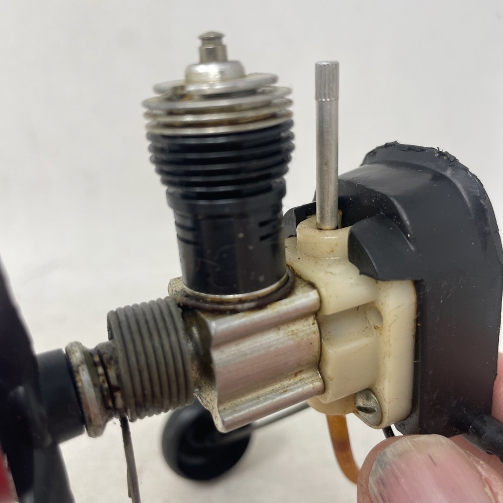 RC Model Airplane Engine And Wheels Has Compression