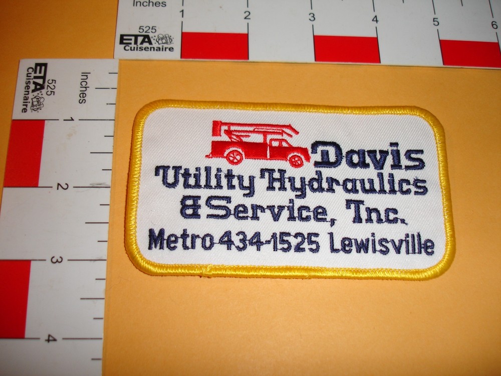 Vintage Advertising Patch Hydraulics service