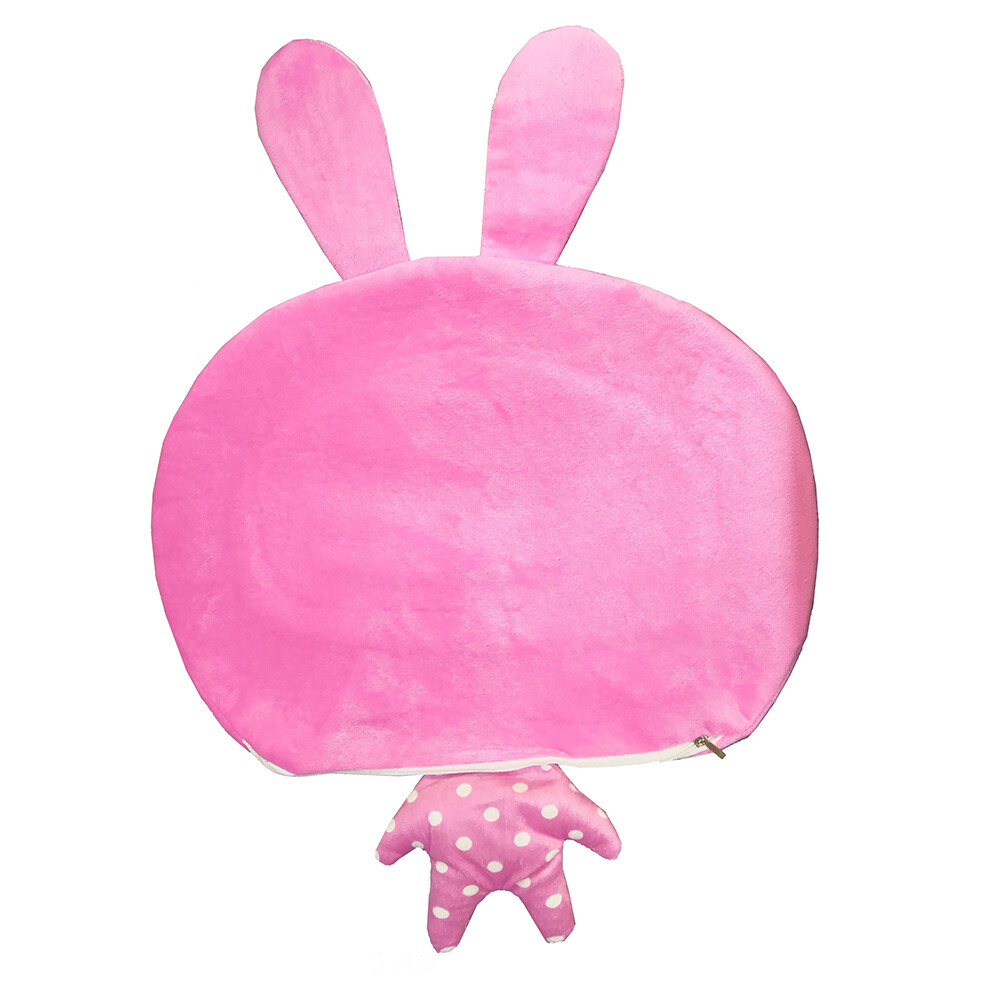 10Pcs Sublimation Blank Pillow Case Rabbit Shape Cushion Cover DIY Printed Gift