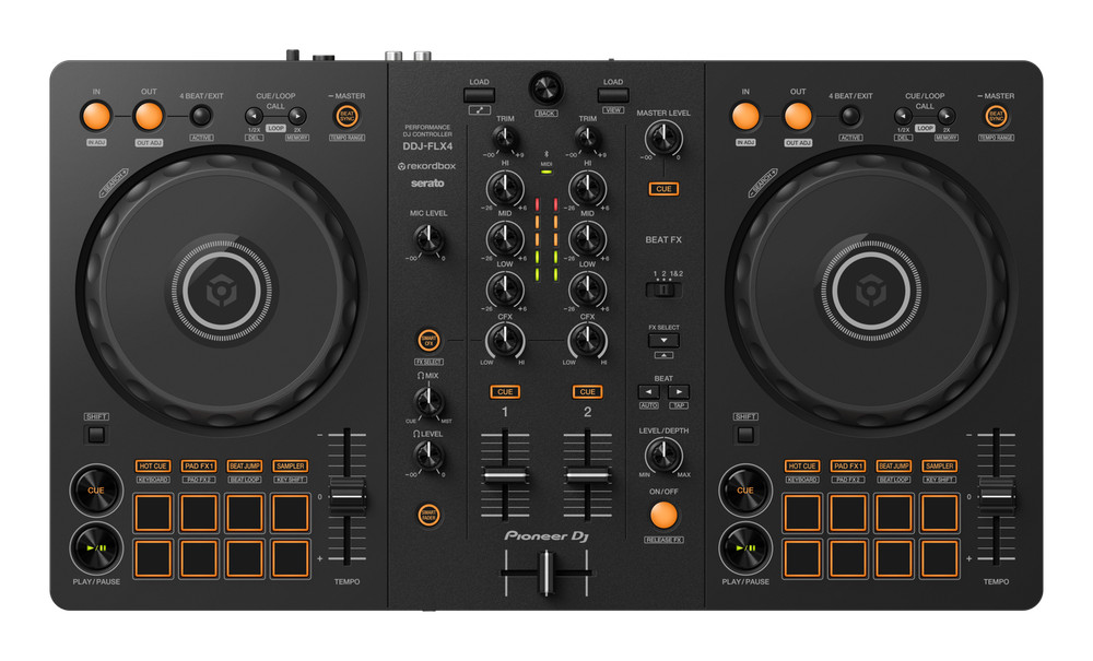 DDJ-FLX4: 2-deck Digital Controller for rekordbox dj Software & Serato Lite