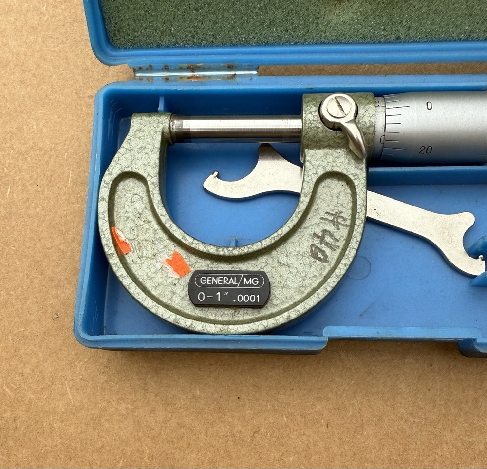 General MG 0-1" .0001" Micrometer