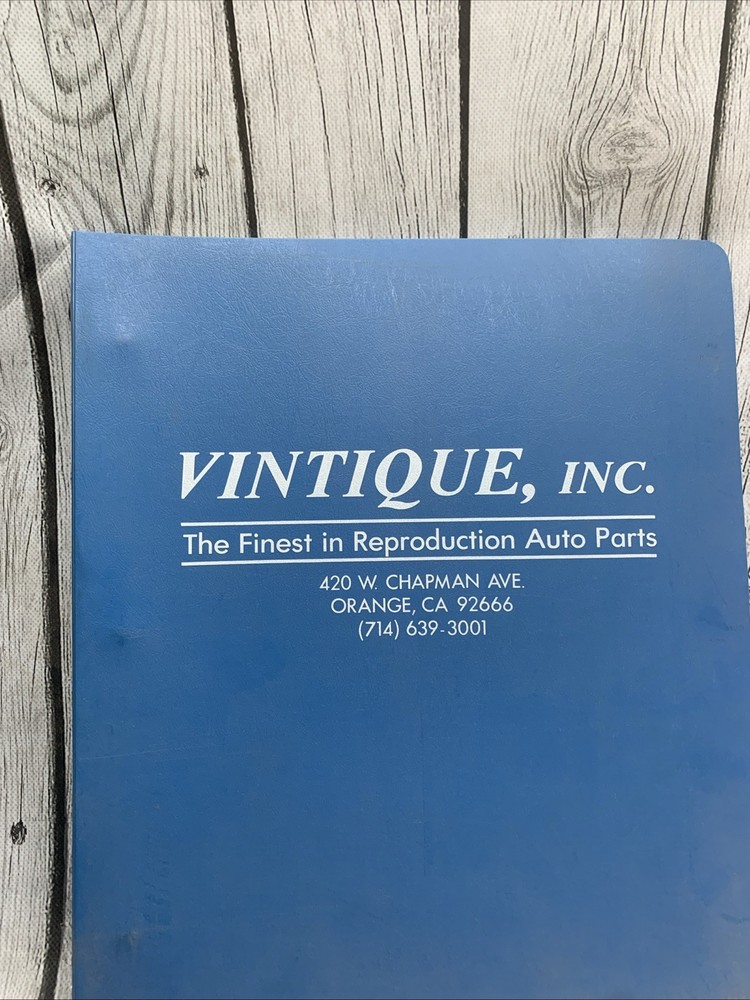 Vintique ‘87 Catalog Manual Binder