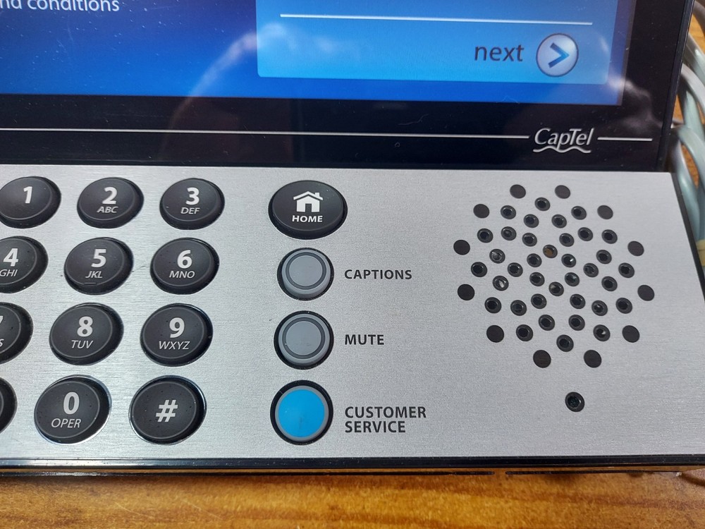 CapTel 2400ISP Ultratec Captioned Hearing-Impaired Touch Screen Telephone-Tested