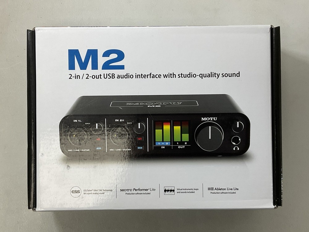MOTU M2 2x2 USB-C Audio Interface - Brand New
