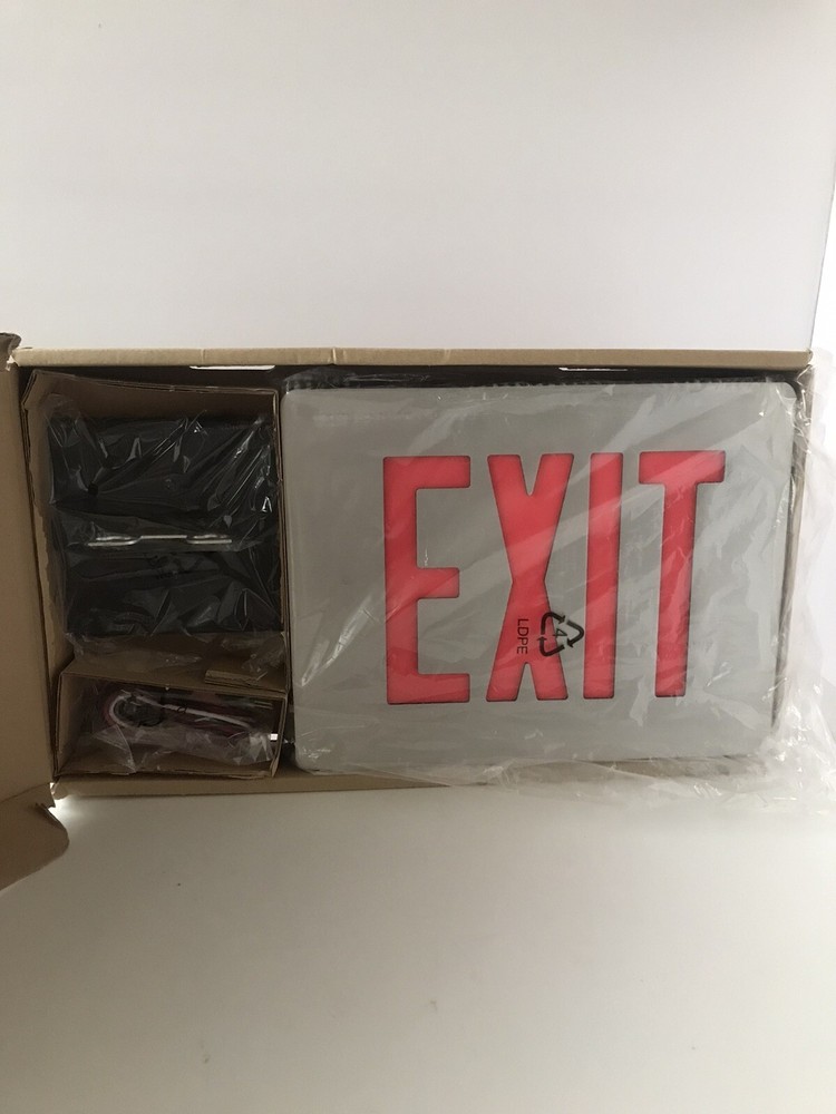 DUAL-LITE SESRW ALUM EXIT SIGN