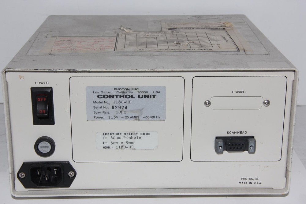 PHOTON 1180-HP BeamScan Model 1180-HP Controller