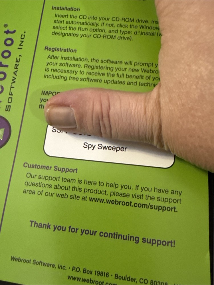 Webroot Soy Sweeper PC Software