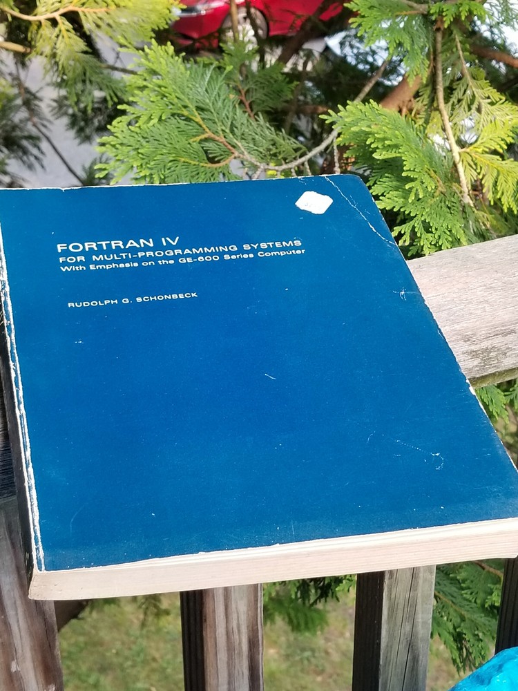 VINTAGE ELECTRONICS BOOK 1966 FORTRAN IV MULTI PROGRAM SYSTEMS GE-600 COMPUTER