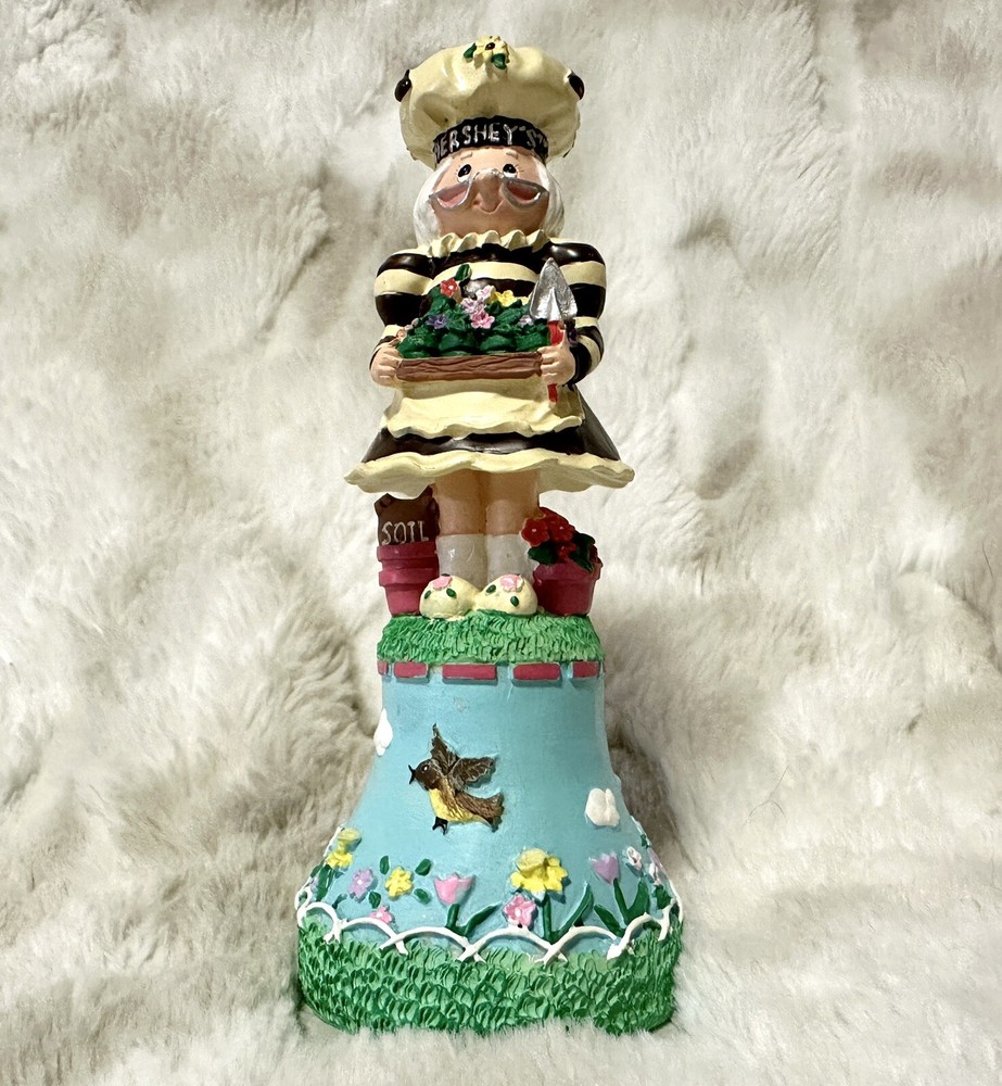 Hershey Collectible Handbell Mrs Baker Spring Figurine Retired 2000