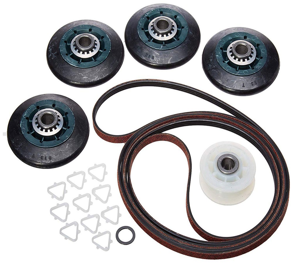 Maytag MEDB835DW4 Genuine OEM Dryer Belt Rollers Pulley Kit