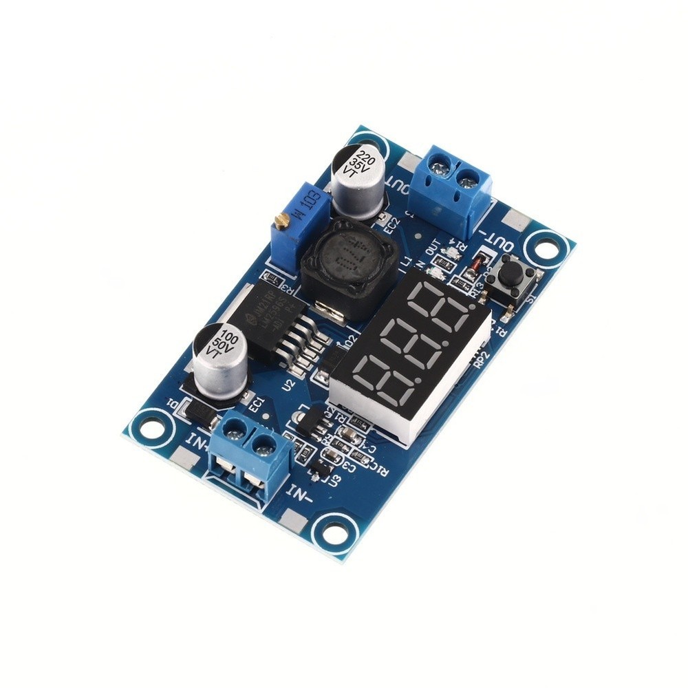 DC-DC Step Down Power Module Digital Voltage Display Touch Switch 2.5V-40V In