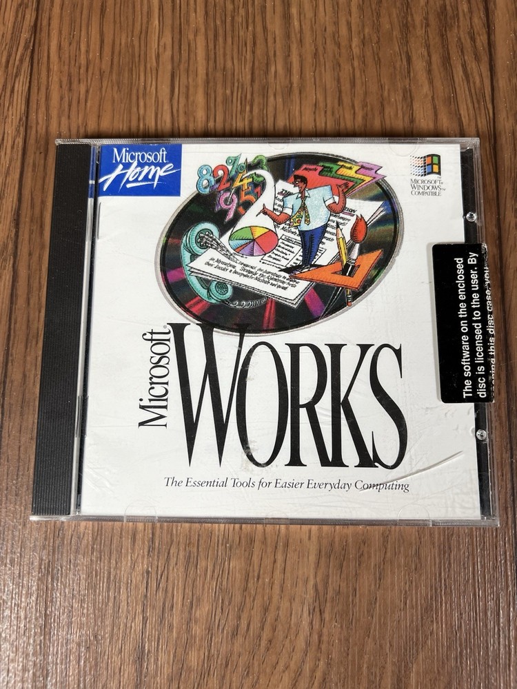 Microsoft Home Microsoft Works 1993 CD-ROM Windows