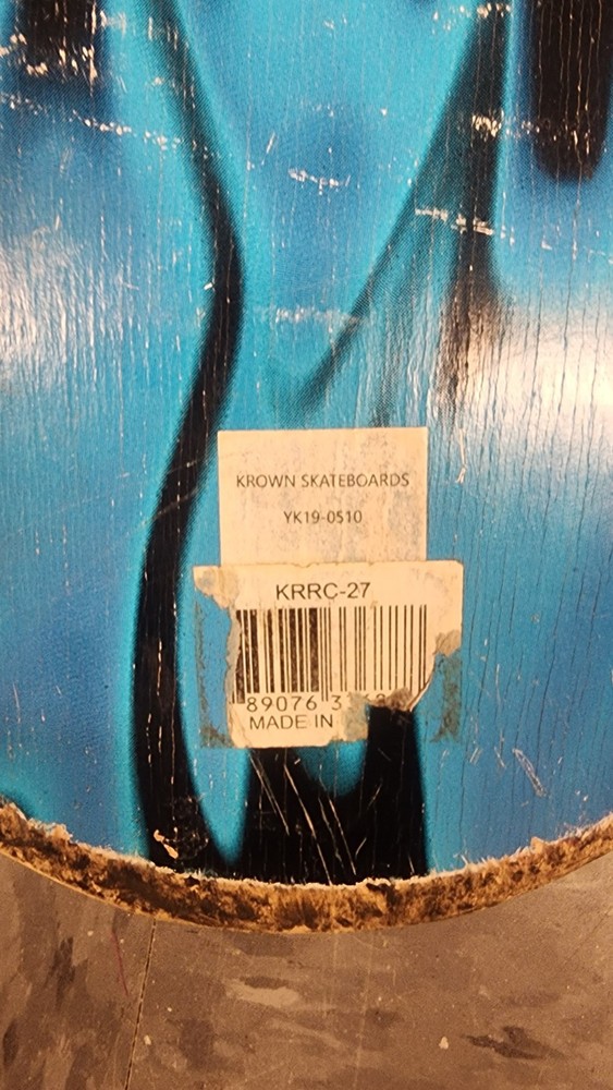 Krown Skateboard Rookie Blue Flame Complete