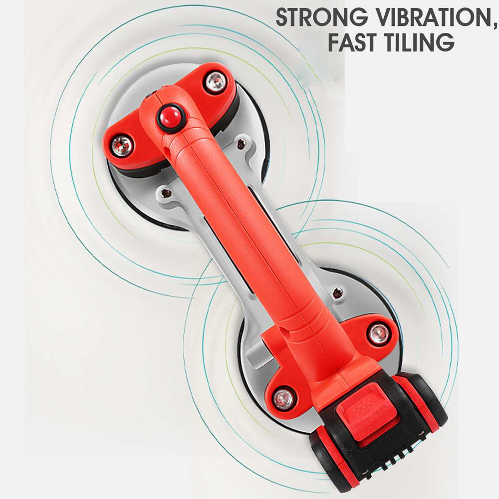 Automatic Tile Machine Tiles Vibrator Floor Vibrator Leveling Tool w/ 2 Battery