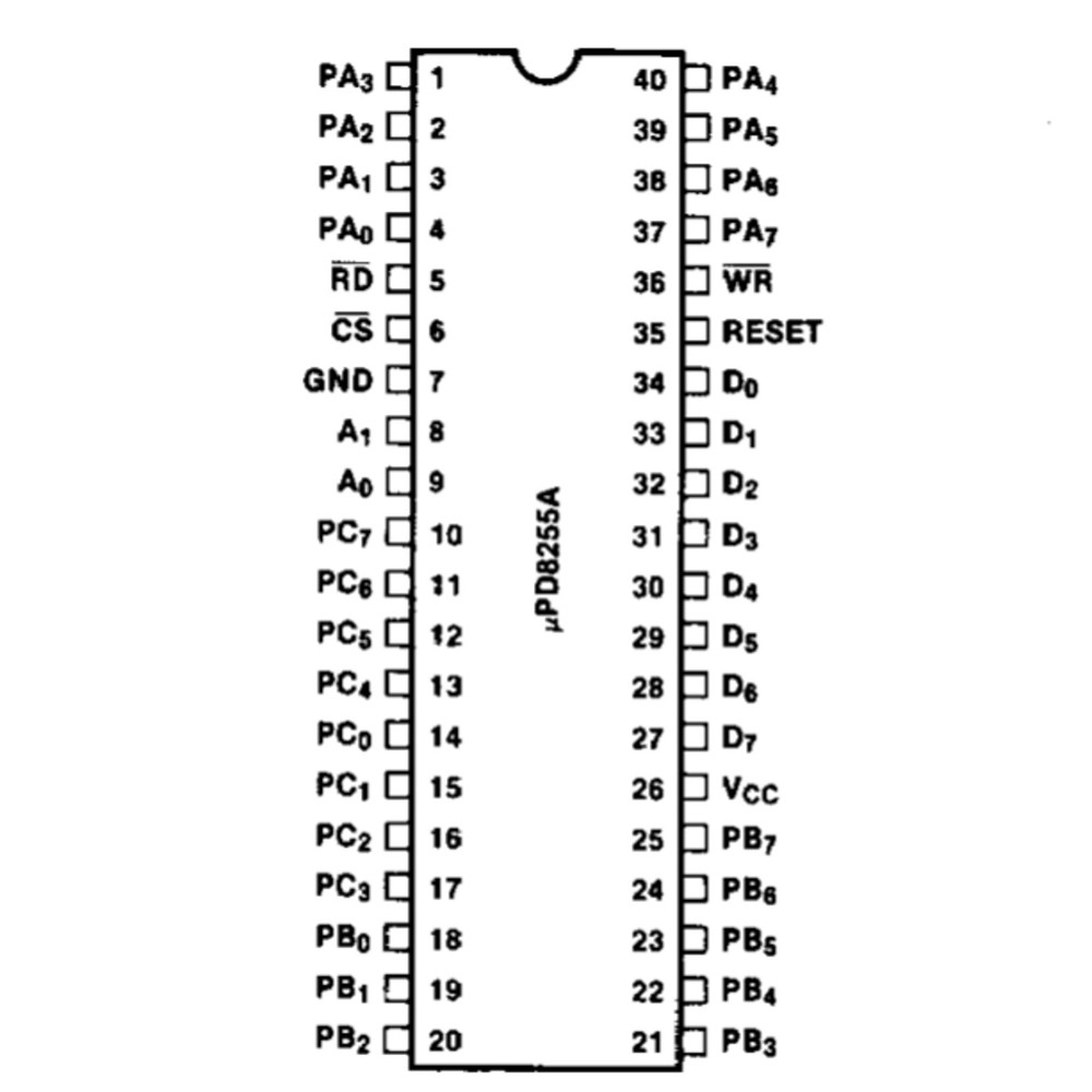 NEC D8255AC-2 Programmable Peripheral Interface Controller PIC Intel 8255 Equiv