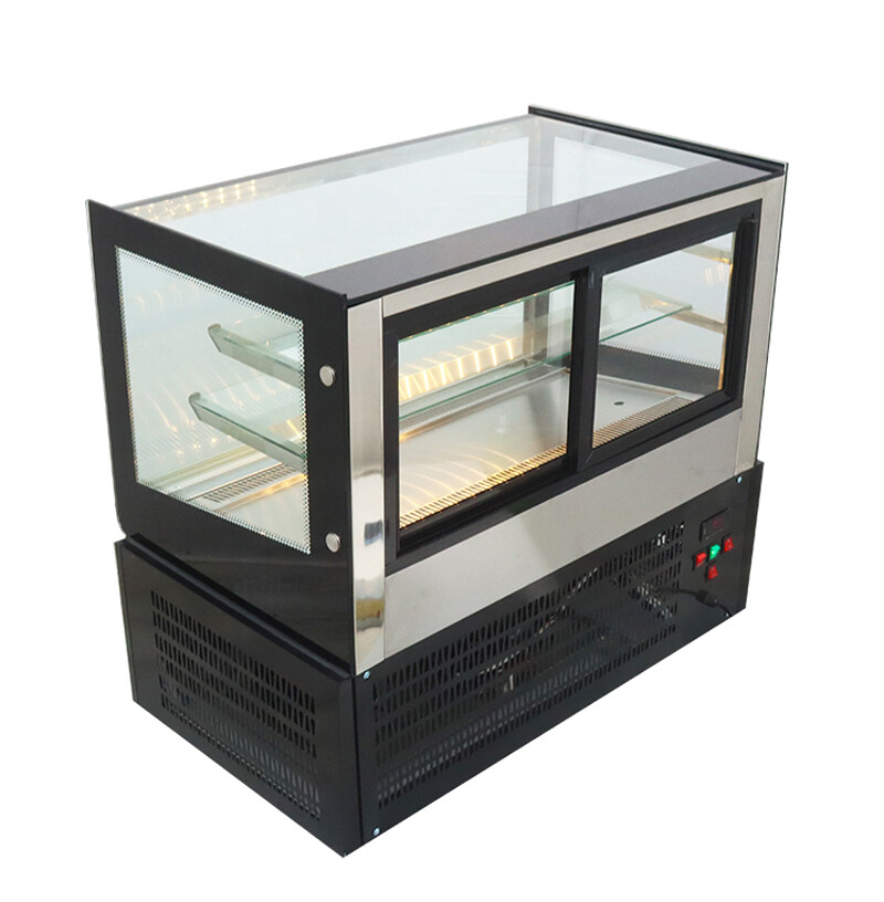 Updated Bakery Showcase 220V 0.3HP Powered Refrigerate Cake Display Case 210159