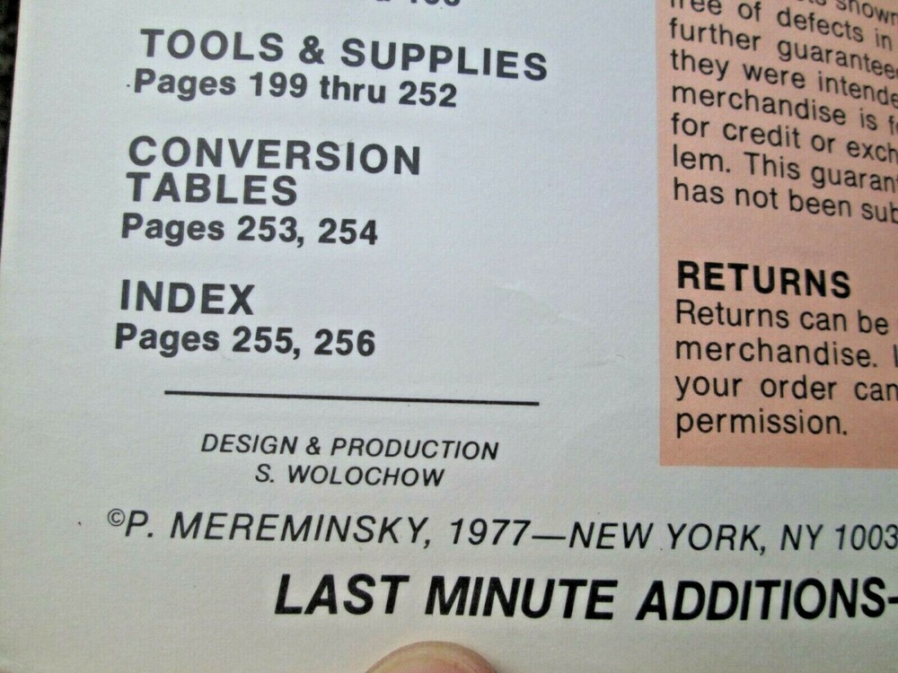 1977 BMS Materials Clock Movements & Parts Precision Tools Catalog 176