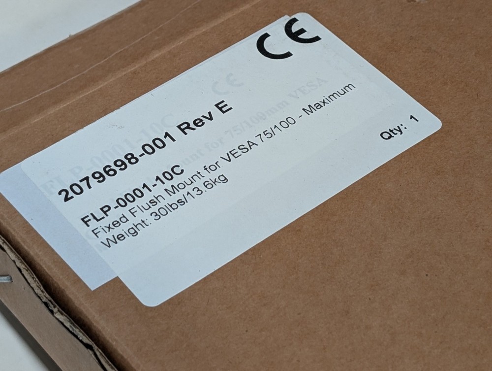 GCX FLP-0001-10C Mounting Accessory Fixed Flush Mount for VESA 75/100