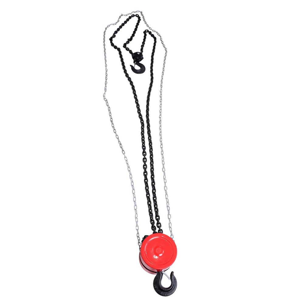 3 Ton/6600LBS Chain Hoist Puller Block Fall 10FT Lifting Chain w/ Hooks