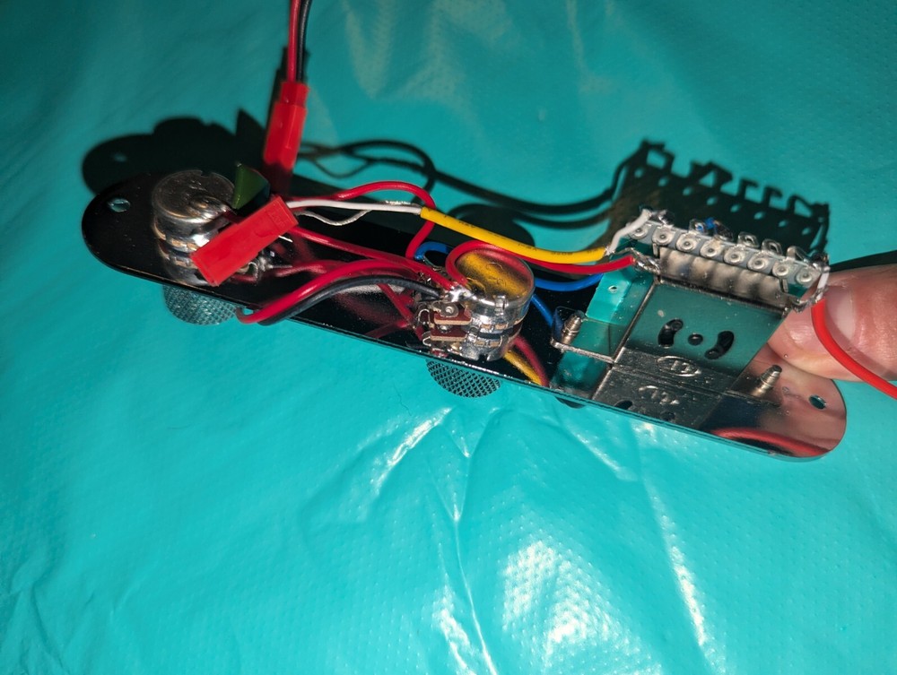 Loaded Chrome Tele Telecaster Switch Plate - Knobs - Jack Input UVAVU! #PROOF!