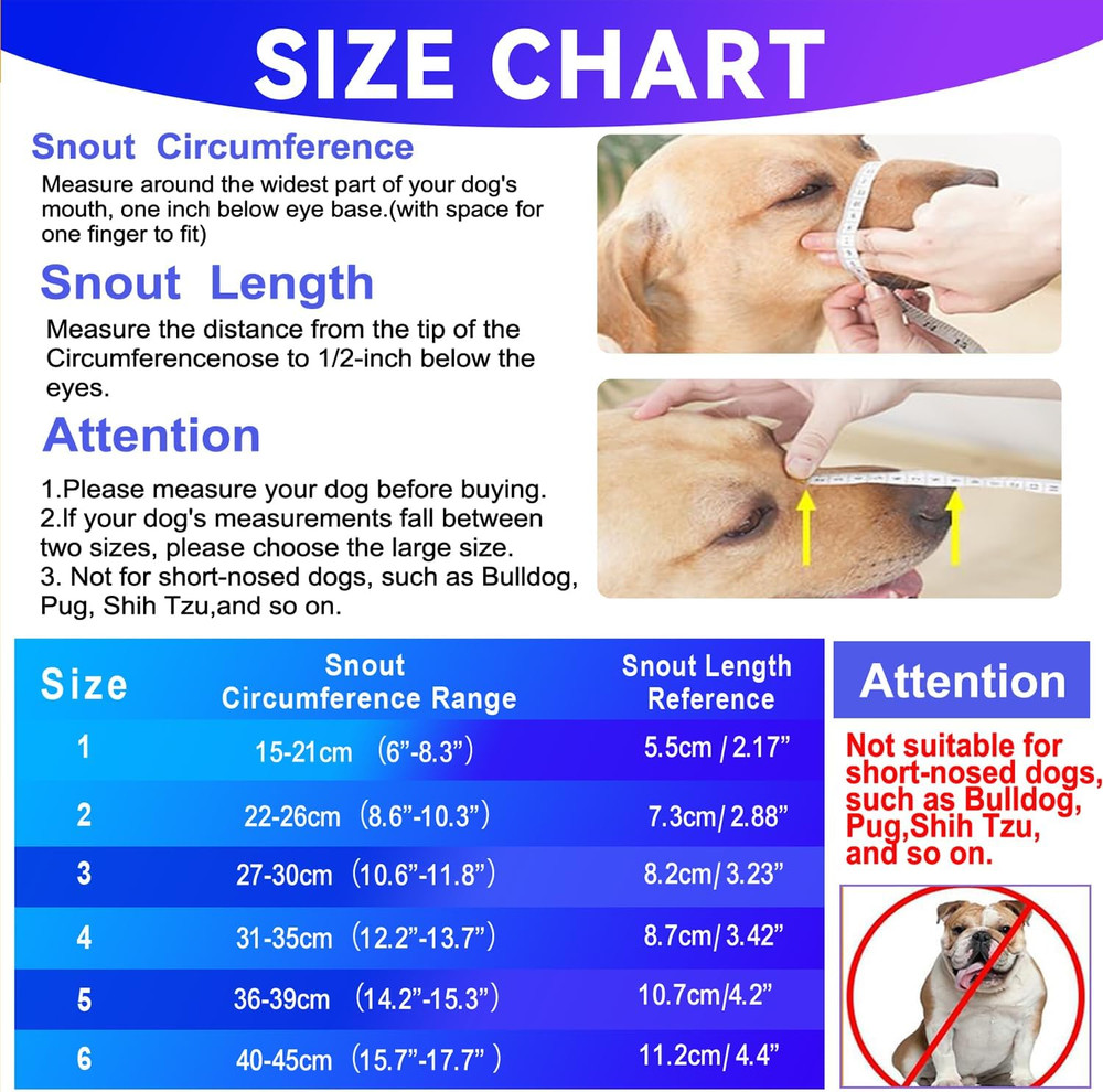 Basket Muzzle Allows Panting Drinking - anti Biting Chewing, Suitable for Groomi