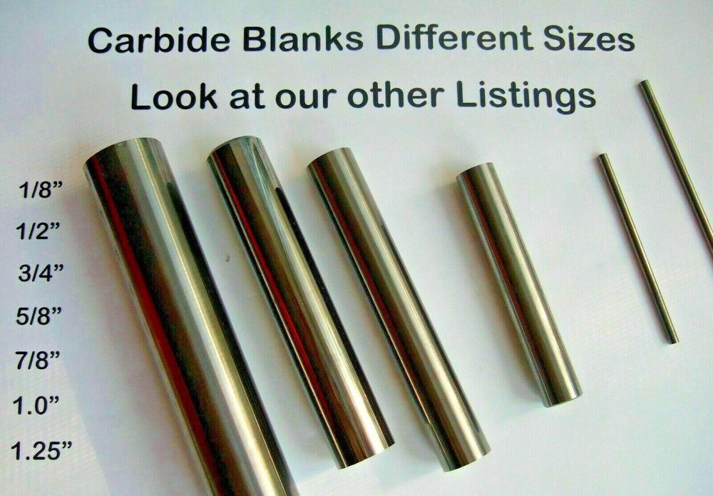Round Solid Carbide Rod End Mill Blank Bar 1.00" Diameter x 4.50” Length