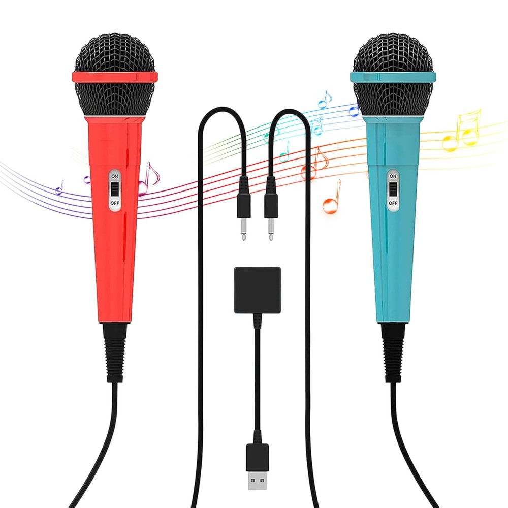 2-Piece 10FT Wired USB Device Microphone for Switch Gaming/PS5/PS4/XBOXONE/PC...