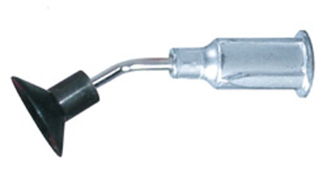 Excelta PVB-CB-38 Three Star Black Buna-N Static Safe Tip Bent, 3/8"