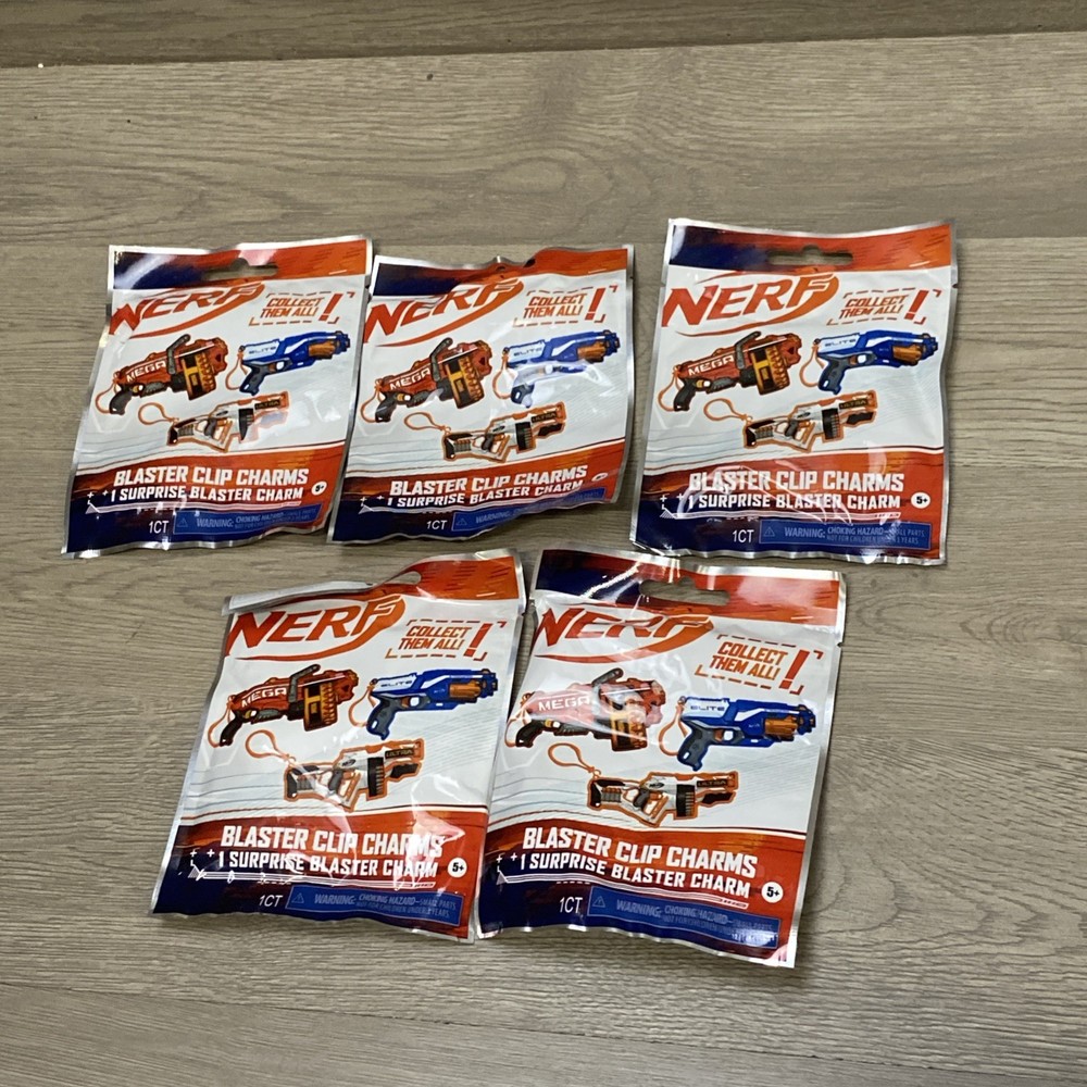 5 Pack Nerf Surprise Blaster Charm Clips