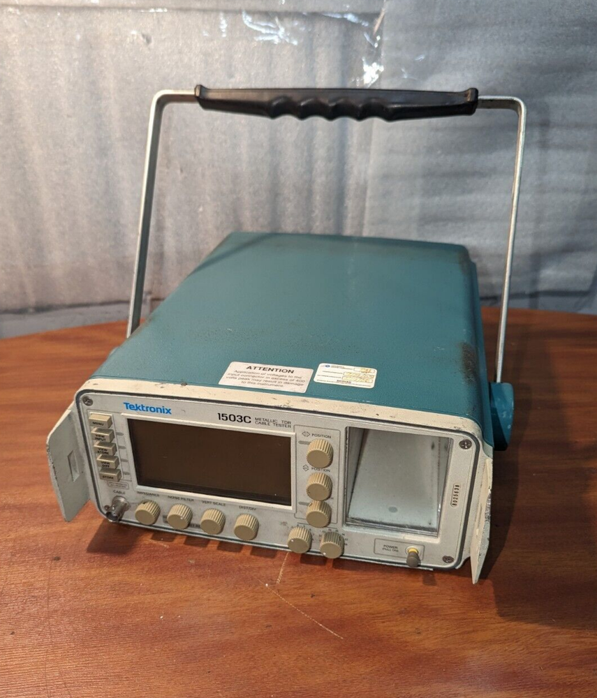 Tektronix 1503c Metallic TDR Cable Tester, "Check Disc".