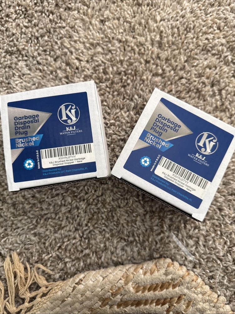 Garbage Disposal Plug - 2 Pack - Universal Fit - Nickel, Chome, Rubbed Bronze