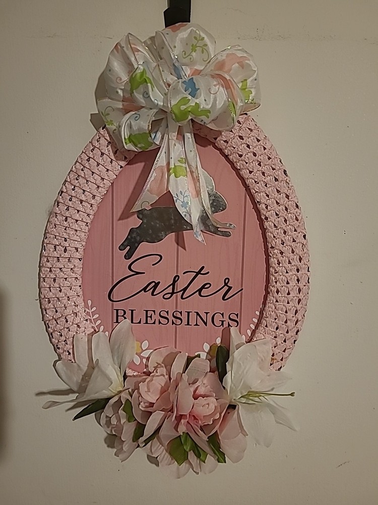 Pretty In Pink Easter Wreath