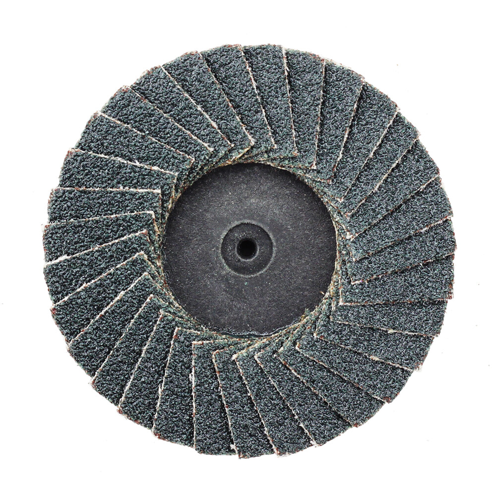 50 Pack - 2" Mini Flap Discs 80 Grit Quick Change Sanding Roloc Style Type R