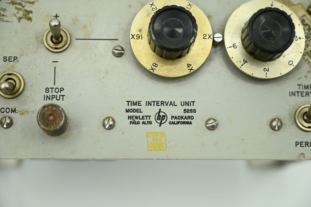 HP-526B Time Interval Hewlett-Packard Plugin for HP-524 Frequency Counter FR-38D