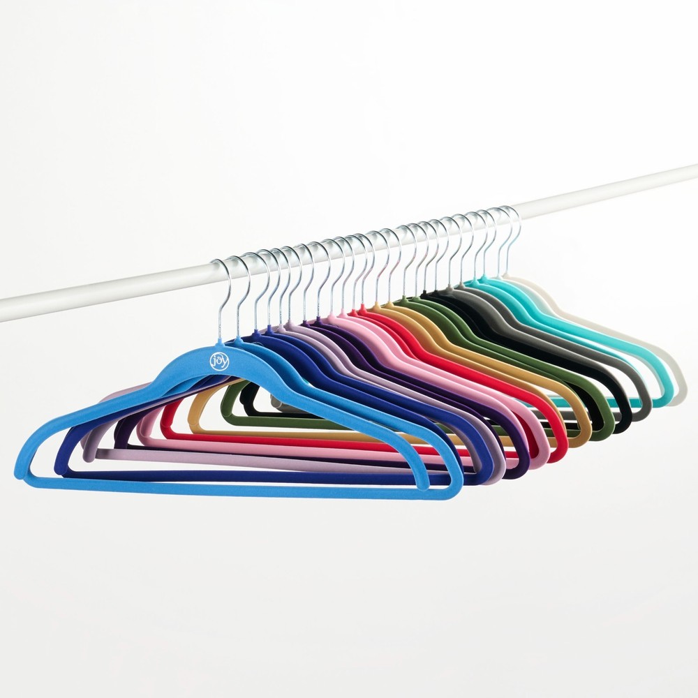The JOY 60-piece Mega Hanger Pack with Antimicrobial Technology (Distressed Box)