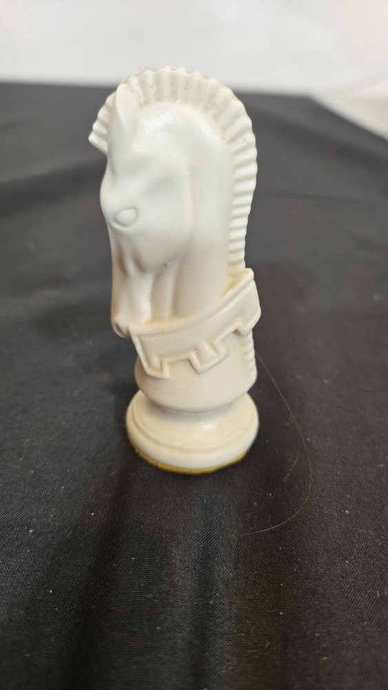 3" MCM Duncan White Knight Chess Replacement Piece